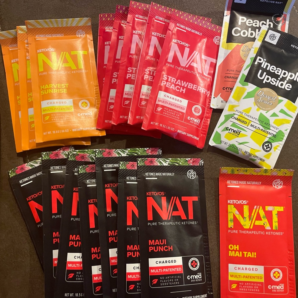18 packs of ketones variety pack it did expire in 2022 but still good!